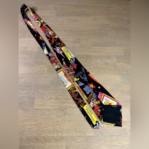 1990 Nicole Miller Silk Necktie Black Advertising Bottles of Russian‎ Vodka - Picture 2 of 6